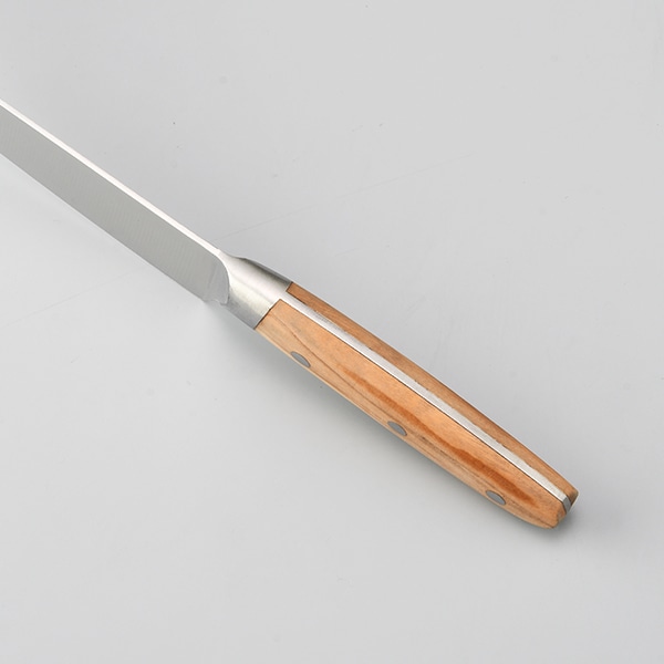 オリーブ材柄の三徳包丁/ペティナイフ